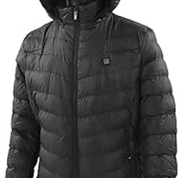 Ubervia Heated Jacket, Comfortable Lining 9 Zones Heating Men Heated Jackets Widely Used for Fishing (2XL)-image-38