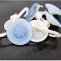 Shree MAHA 45mm Dia Pack of 12 Pcs Glass Vacuum Sucker Hooks for Glass Mirror Window Tile Bathroom Kitchen, Photo Frame for Without Drilling (Pack of 12 Pcs) Small-image-77
