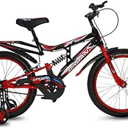20T Suspension Model (85% Assembled) Kids Road (Single Speed - Black/RED) 20 T Roadster Cycle (Single Speed, Black/Red, Front Rigid & Rear Suspension)-12