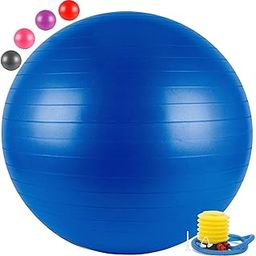 JEEJEX Exercise Ball with Pump, Size Medium, (Multicolour)-image-56