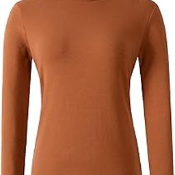 Women's Soft Cotton Turtleneck Top Basic Pullover Sweater-picture-36