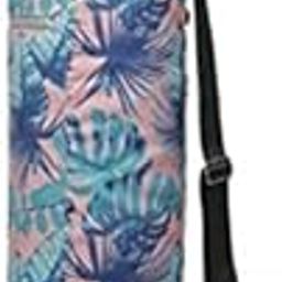 ZALHIN Yoga Mat Bags Fashion Outdoor Exercise Accessories Floral Printed Yoga Mat Bag with Adjustable Strap (Color : Hortel�)-image-24