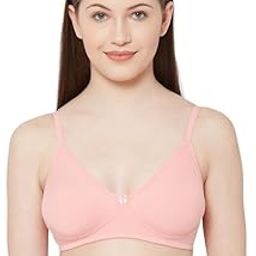 Women's Non Padded Solid Cotton Tshirt Bra (KAJAL Peach 36B)-image-57