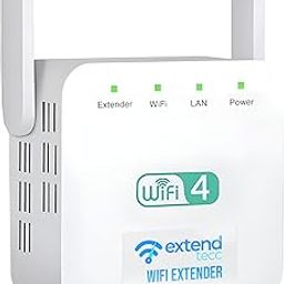 Extendtecc WiFi Booster Wireless WiFi Extender Signal Booster 300Mbps, Extend Tecc WiFi Repeater Wireless Signal Booster 2.4 GHz Dual Band 4 Antennas 360° Full Coverage Internet Extender-3