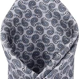 Men Grey Print Formal Pocket Square-picture-12