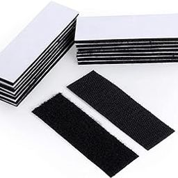 Heavy Duty Mounting Tape Double-Side Reclosable Hook Loop Strips Tape Sticky Fastener Waterproof Indoor Outdoor Use for Holds Picture Frame and Tools (15Pack- 3x10cm)-4