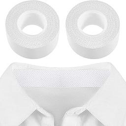 KINTIN 2 Roll Collar Protector Neck Sweat Pad Antiperspirant Sticker Absorbing Sweat Pads non-woven fabric Disposable Self-Adhesive Invisible Protection Hats Liner Caps Against Collar Sweat & Stains-33