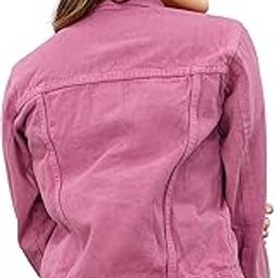 Denim Jacket for Girls & Women | Classic Button-Down | Full Sleeves | Skin Fit | Stylish & Comfortable | Casual | Durable & Breathable Fabric | Versatile Layering (P14)-image-74