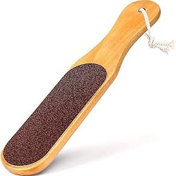 TUSAN Pedicure Tool Double Sided Foot Filer Scrubber For Dead Skin Callus Remover With Wooden Handle-image-36