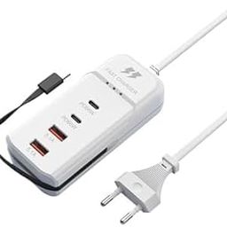 BRYFER 66W USB Hub Charging Station with 2 USB-A and 2 Power Delivery (PD) USB-C Ports, Safe and Fast Multi-Device Desktop Charger for Phones, Tablets, and Compatible Devices,-image-70