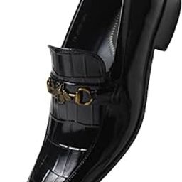 Men's Patent Formal Shoes - Black & Brown Dress Shoes with Metal Bit | Premium Formal Footwear for Business, Formal & Casual Wear|-image-1
