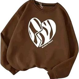 D&V Creations Los Angeles Multiple Latter Printed Oversized Baggy Sweatshirt for Women-image-17
