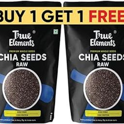 True Elements Chia Seeds 1kg (500g * 2) | Fibre Rich Seeds for Eating | Omega-3 Rich | Healthy Snacks | Best for Weight Management | Beat the Heat | Summer Seed-7