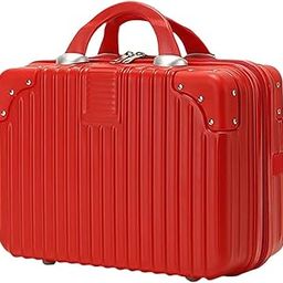 KIRA Portable Makeup Travel Case Hand Luggage, Mini ABS Carrying Makeup Case Waterproof Suitcase with Elastic Band, Vanity Box (Multicolour)-image-99