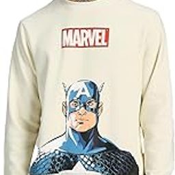 Cotton Polly Fleece Regular Fit Beige Graphic Print Sweatshirt for Men (VSS0423OWPT29)-image-26