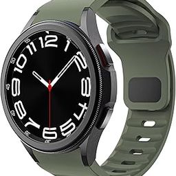 VEMIGON Rugged No Gap Strap Compatible with Samsung Galaxy Watch 7 6 5 4 Bands 44mm 40mm/Galaxy Watch 6 Classic 47mm 43mm/Watch 5 Pro 45mm/Watch 4 Classic 46mm 42mm, Silicone Replacement Sport Loop-picture-29