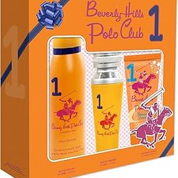 Beverly Hills Polo Club Gift Set No.1 for Women's Eau De Parfum 50ml + Deodorant 150ml + Shower Cream 150ml-picture-45