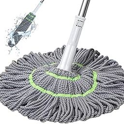 Wazdorf Microfiber Floor Cleaner, Self-Twisting Mop with Metal Handle, Twist Mop, Hands-Free Dry & Wet Floor Cleaner, Quick Rinse & Dry Design, Microfiber Absorbent, Commercial Home Cleaning Tool-picture-10