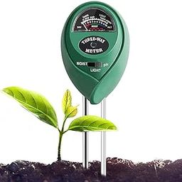 Blue Ocean PH Meter to Soil Testing 3-in-1 Water Moisture Hydroponic Solar Care Plants Soil Sensor for Testing PH Acidity, Moisture, Sunlight Intensity, Indoor Outdoor Garden Farm Lawn Plant Flower-32