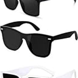 Unisex combo offer pack of 5 shades Unisex Fashion Sunglasses Set, 5 Pairs, Metal Frame, Black and Silver - Combo5-2697-image-69