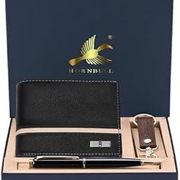 Denial Black Mens Leather Wallet | Leather Wallet for Mens & Valentine Gift Hamper | Branded Mens Wallet-16