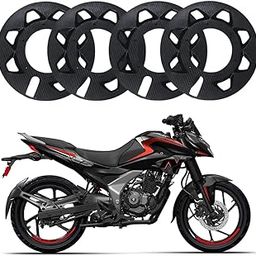 Asryd Carbon Pattern Wind Design Front/Rear Pro Disc Wheel Cover 17 Inch Fairing Kit for Bajaj Pulsar NS 125 & All Universal Bikes-image-65