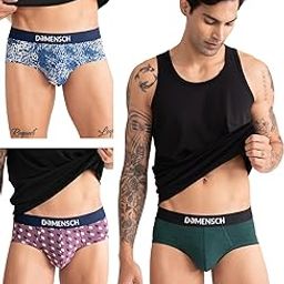 Deo-Cotton Printed Underwear Breathable Inner for Men Cotton Briefs Pack No-Marks Waistband Moisture Wicking-image-6