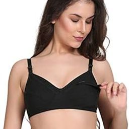 Women's Cotton And Hosiery Non-Padded Wire Free Maternity Bra-image-59