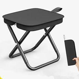 ZDQTRA Portable Camping Stool Chair with Zipper Handbag, Foldable Lightweight Stool for Outdoor Camp Travel Picnic Beach Fishing Hiking (1pcs/Multi-Colour)-image-63