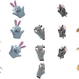 Herbivorous Animal Hand Puppet Cow Donkey Rabbit Elephant Tortoise Story Telling & Educational Hand Puppet for Kids (Set of 5)-11