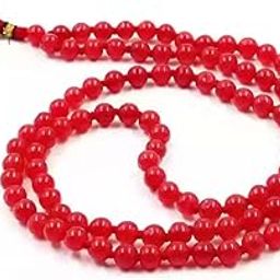RUDRAKSHA AND GEMSTONE STORE Lal Sulemani Hakik Ki Mala Original Certified Solemani Aqeeq Stone Rosary Pure Yamini Aqiq Gemstone Crystal Quartz Beads for Men & Women हकीक की माला-10