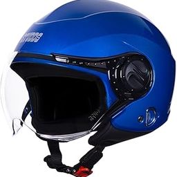 Studds Urban Dame ISI Certified Open Face Helmet for Women (Flame Blue - XXS)-image-80