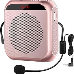 ZORBES® Voice Amplifier Microphone Headset Set 1800 mAh, USB Rechargeable Support TF Card/Flash Drive, with Strap Belt, Portable Voice Amplifier for Teachers, Classroom, Meetings, Yoga, Tour Guides-image-95