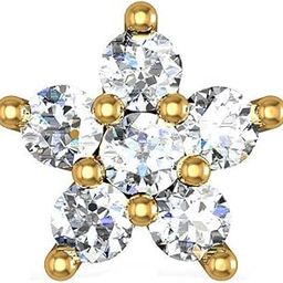 18K/14K Yellow Gold Nose Pin(Screw) for Women-image-76