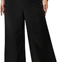 Trousers for Women | Women's Loose Fit Trousers | Women's High-Waisted Wide Leg Pant | Women Trousers Pants | Korean Trousers for Holiday-image-14