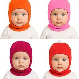 Unisex Baby Woolen Monkey Cap – Soft & Warm Winter Caps for Boys & Girls (Pack of 4, Multicolor)-image-15