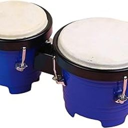 4inch 5inch Bongo Drum Set Tuning African Drum for Beginners Boys Girls Kids Dark Blue | Educational | Music & Art-image-4