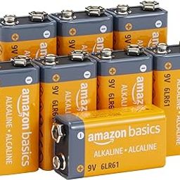 Amazon Basics AmazonBasics 9 Volt Everyday Alkaline Batteries (8-Pack) - Appearance May Vary-10