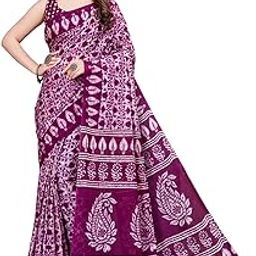 Pure Cotton Printed Mulmul Saree for Women with Blouse Piece-image-61