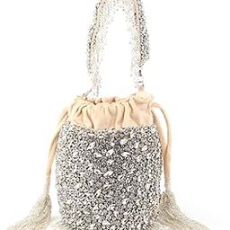 Women Apricot Velvet Embellished Potli Bag-image-49