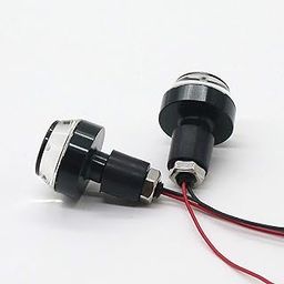 Motorcycle Handle Bar End DRL/Turn Signal LED Light Blinker Indicator (White and Orange)-12