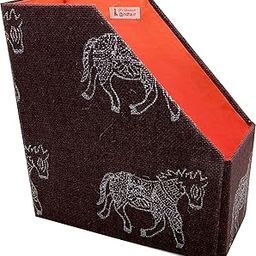 INDHA Craft Table Top Magazine Holder (Brown, Wooden, Pre-assembled)-image-4
