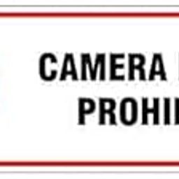 buysafetyposters.com - Camera Phones Prohibited Sign In English - PVC Sticker - (Rectangle,(15 inch X 6 inch), Multicolor)-image-3