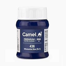 Camel Poster Colours Individual Shades 500ml (436 ULTRAMARINE BLUE)-image-8