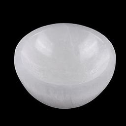 Selenite Bowl for Crystals Charging - 2.25" Mini Bowl - Ideal for Cleansing Small Crystals and Healing Stones - Protection - Mined and Crafted in Morocco - Spiritual Gift & Decor-image-7
