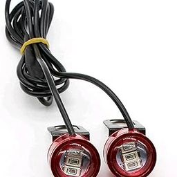 A4S AUTOMOTIVE & ACCESSORIES LED Eagle Eye Lamp DRL Strobe Light with Flasher Handle Light Red Universal for Motorcycle-12