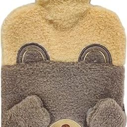 FunBlast Hot Water Bag with Cute Cartoon Design Soft Cover for Pain Relief – Heating Bag, Heating Pad Hot Water Bottle & Rubber Bottle for Hot Water Bag for Pain Relief- 1000 ML (Brown-Bear)-image-71