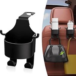MBKOH Crafts Multi-Functional Hook for Car Seat, Car Headrest Hidden Cup Hook Holder, Storage Organizer Hanger, Headrest Hooks, Drink Cup Holder with Hook, Car Travel Accessories(2-PCS)-image-3
