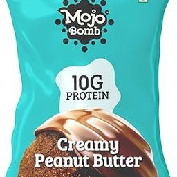 Mojo Bar Protein Bombs Creamy Peanut Butter | Daily Protein Snack | 10g Protein | Pack of 10 x 40g Protein Balls | Vegan, Gluten Free & No Preservatives-image-14