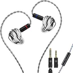 TRN Shell 4DD Planar Hybrid Headpohnes with 2Pin Detachable Cable Interchangeable Nozzle Design Earphones (with mic)-picture-29